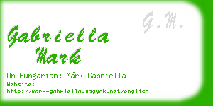gabriella mark business card