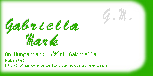 gabriella mark business card